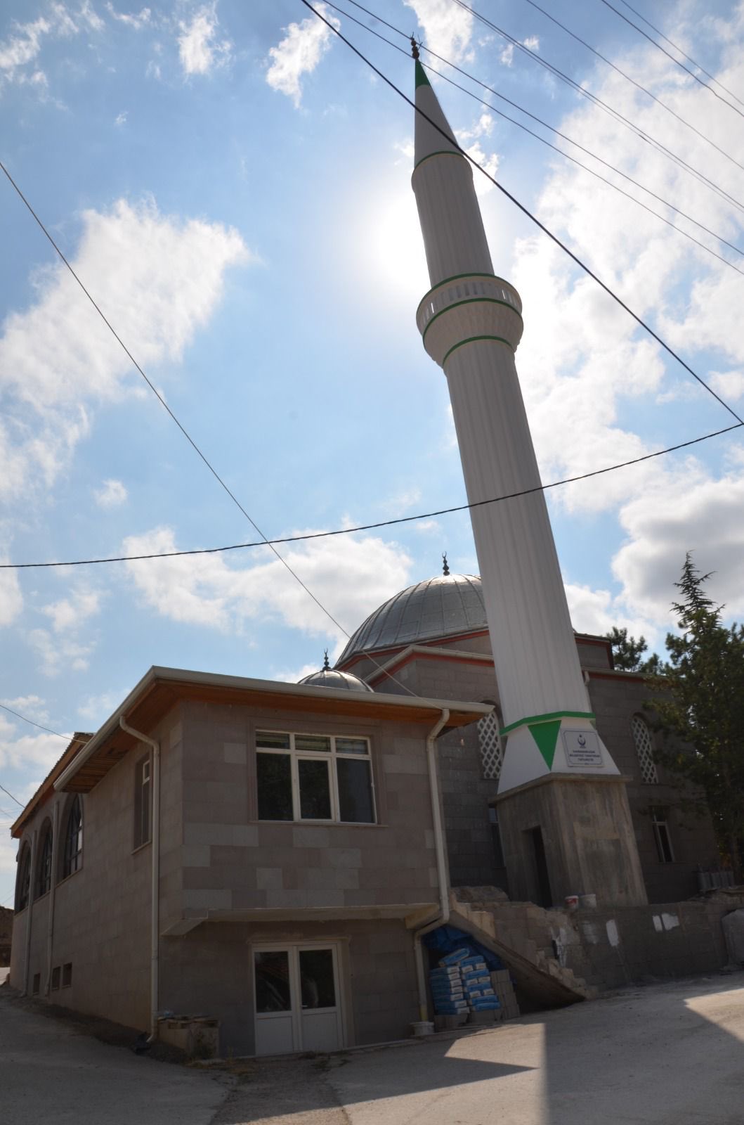 Kahramankazan’da fırtınada yıkılan minare yapıldı (4)