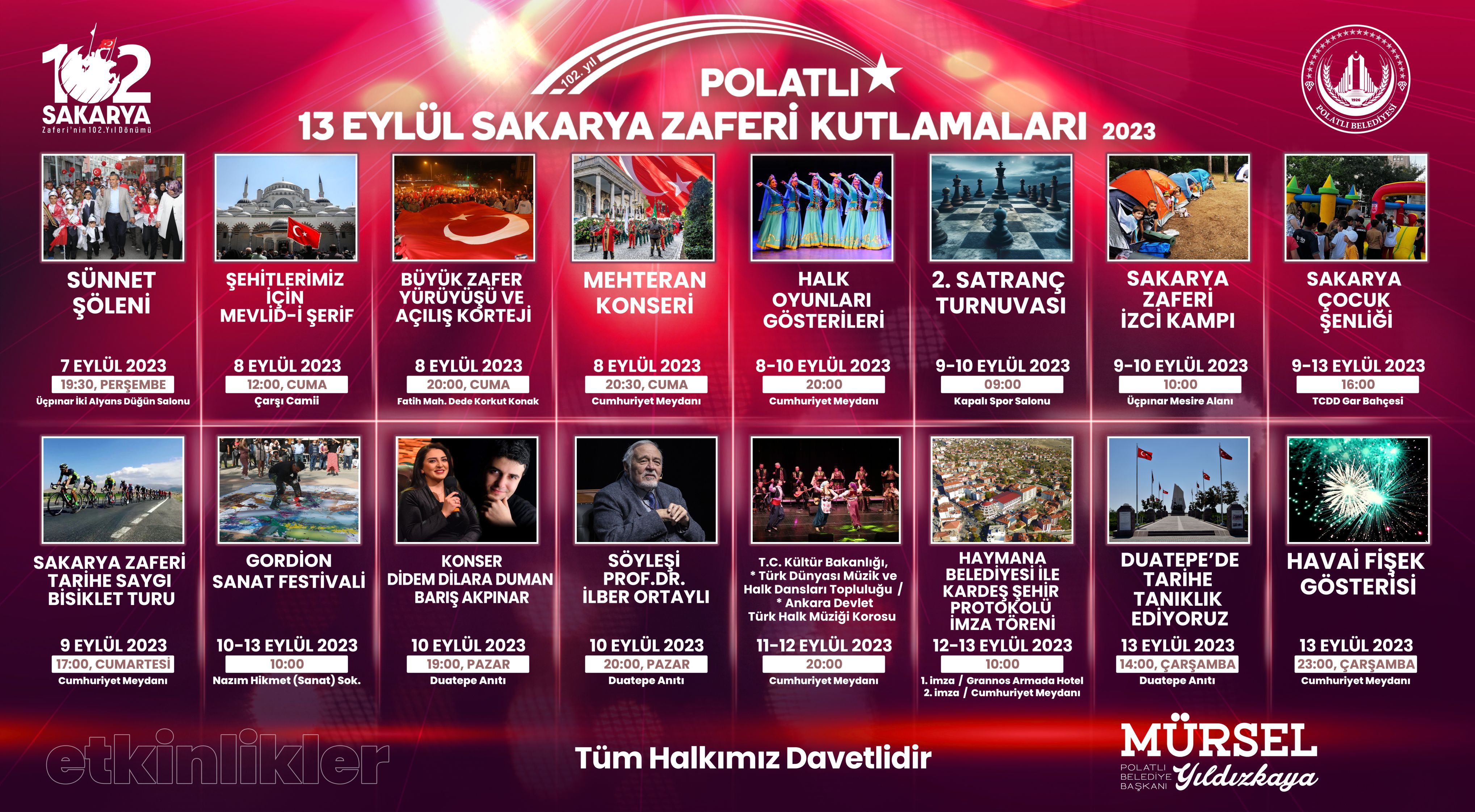 Sakarya Zaferi Kutlamaları başlıyor! İşte, Polatlı'da konser verecek sanatçılar (2)