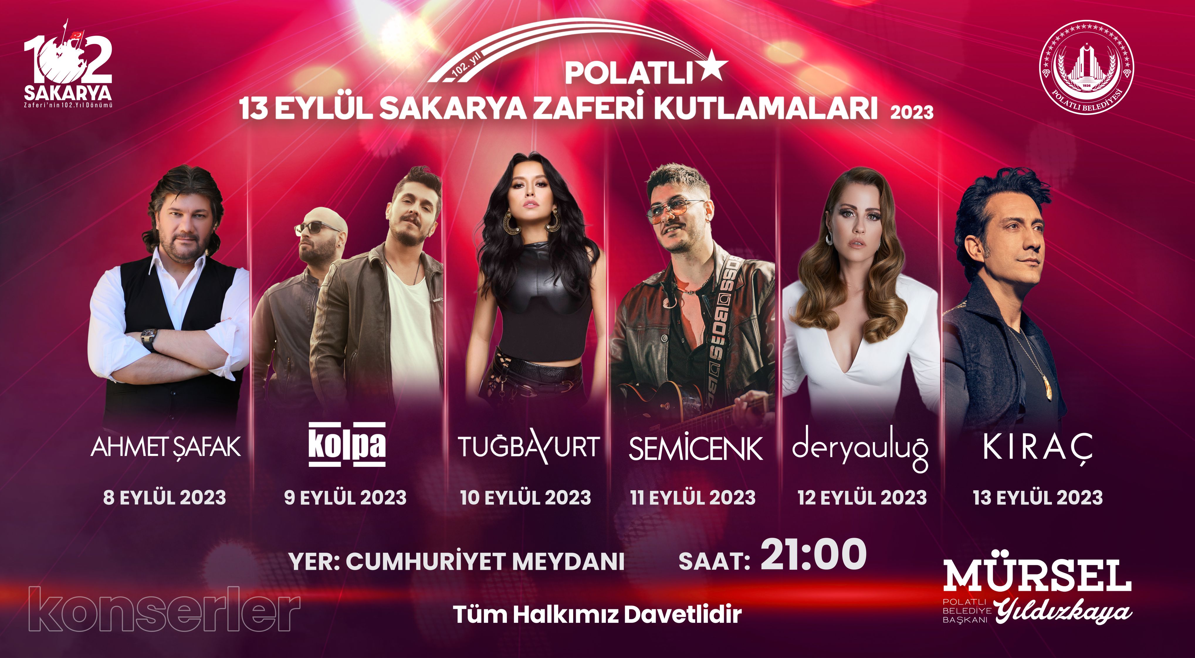 Sakarya Zaferi Kutlamaları başlıyor! İşte, Polatlı'da konser verecek sanatçılar (3)