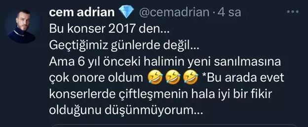 'Burası çiftleşebileceğiniz bir konser değil' sözleri ile sitem eden Cem Adrian gerçeği açıkladı! (1)