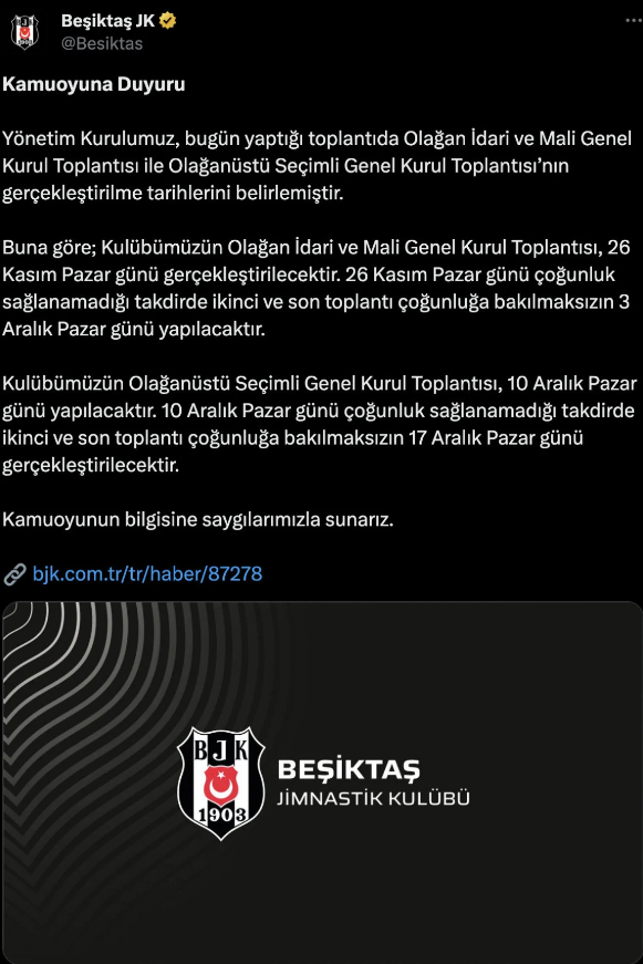 Beşiktaş'ta Heyecanlı Günler Başkanlık Seçimi İki Aşamada Gerçekleşecek!-1