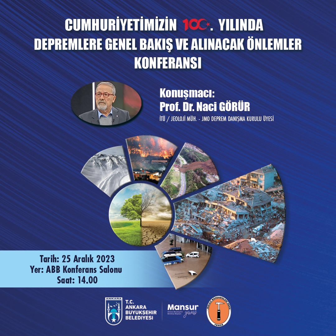 Deprem Bilimci Prof. Dr. Naci Görür, Ankara’da düzenlenen konferansa katılacak-1