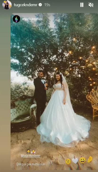 Tuğçe Kandemir evlendi! Mutlu gününe dair kareler sosyal medyada paylaşıldı (3)