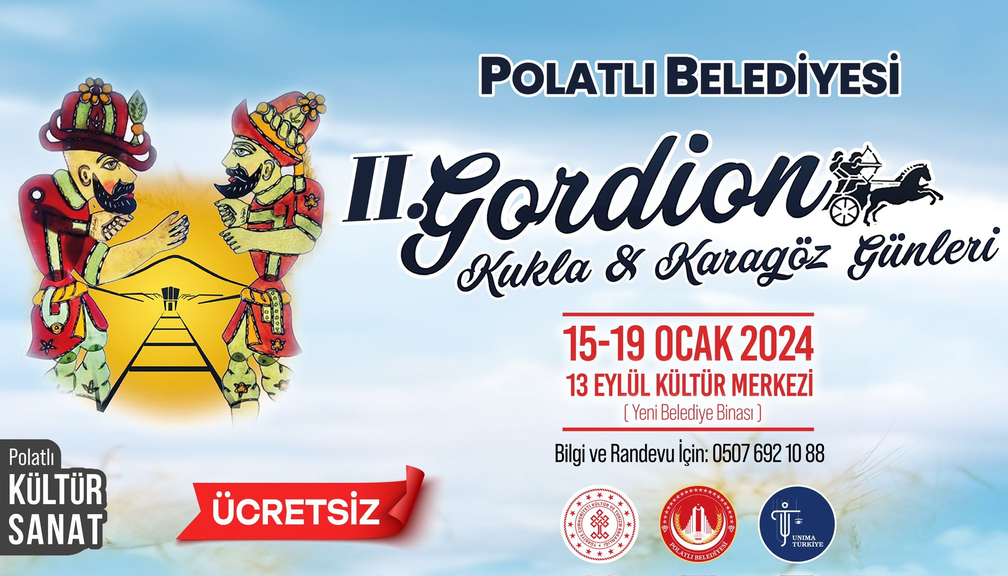 2. Gordion Kukla & Karagöz Festivali Yarın Başlıyor