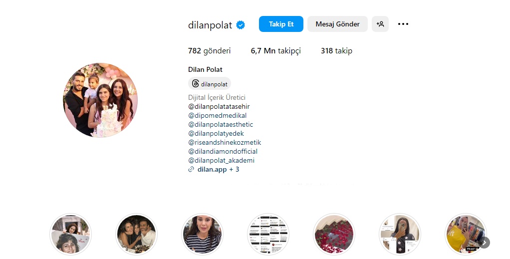 Dilan Polat Instagram