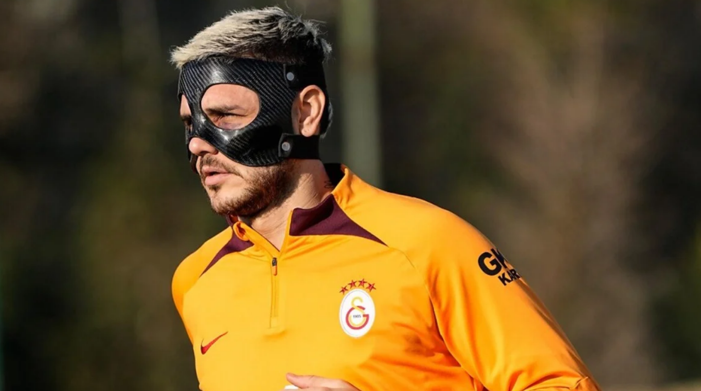 Galatasaray'ın Yıldızı Mauro Icardi, Özel Maske Ile Trabzonspor Maçında Sahada Olacak (1)