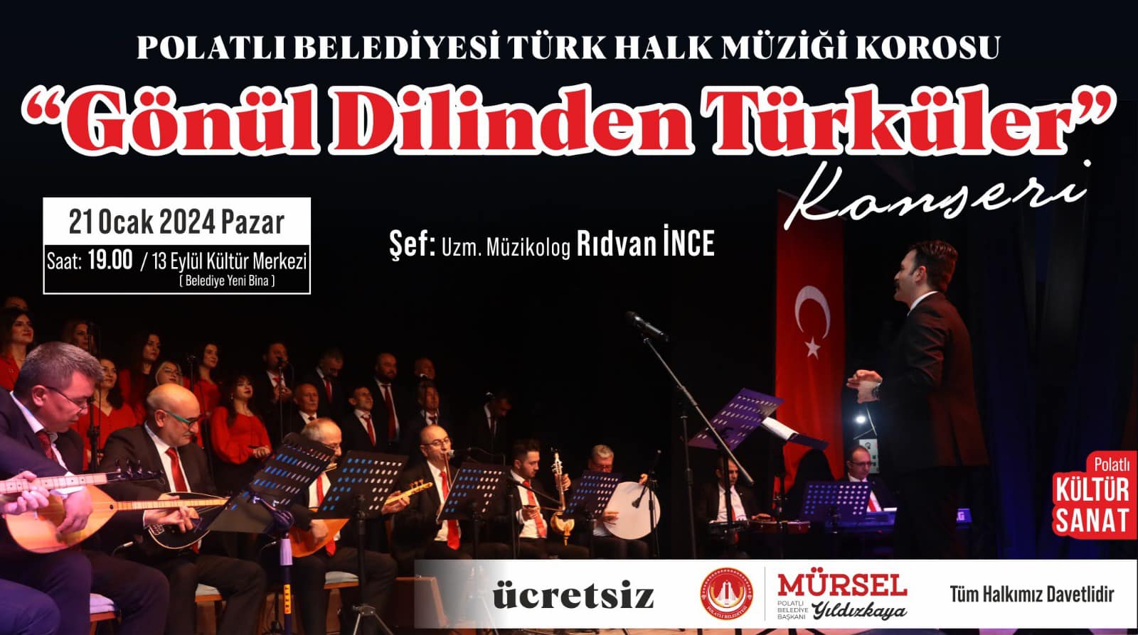 Polatlı Belediyesi Türk Halk Müziği Korosu Sanatseverlerle Buluşuyor (2)