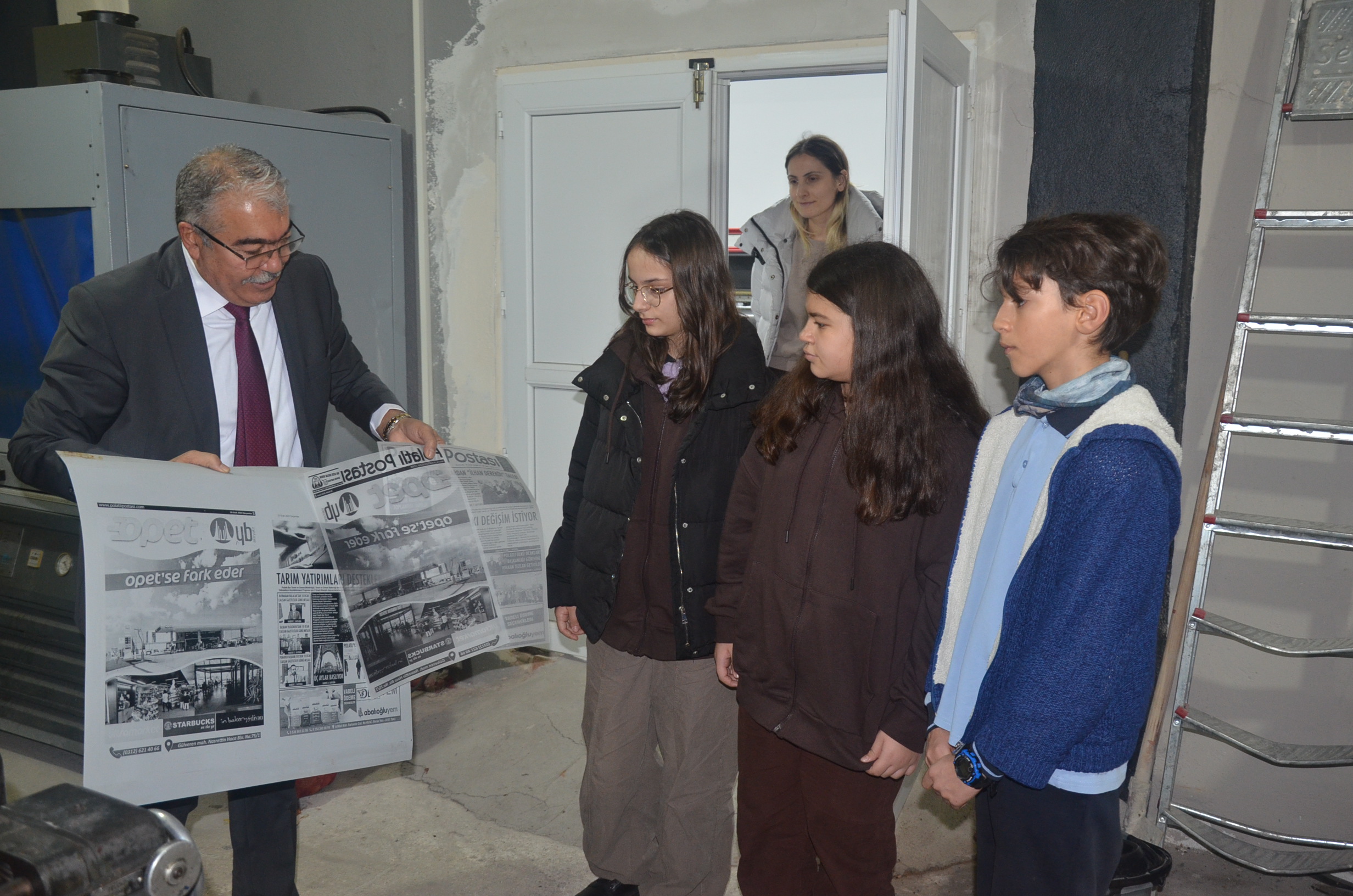 Polatlı İmamhatip Ortaokulu 6 D Sınıfından Gazeteci Aykut Kaya'ya Ziyaret (1)