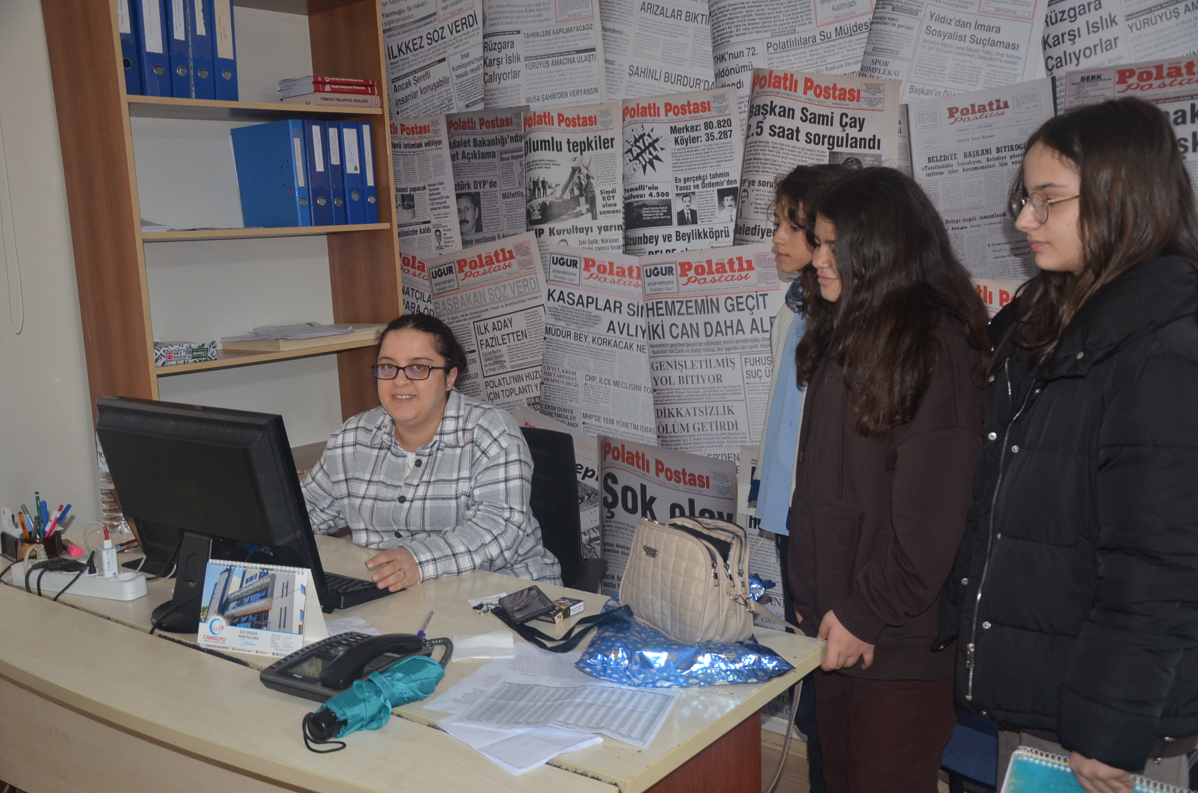 Polatlı İmamhatip Ortaokulu 6 D Sınıfından Gazeteci Aykut Kaya'ya Ziyaret (4)