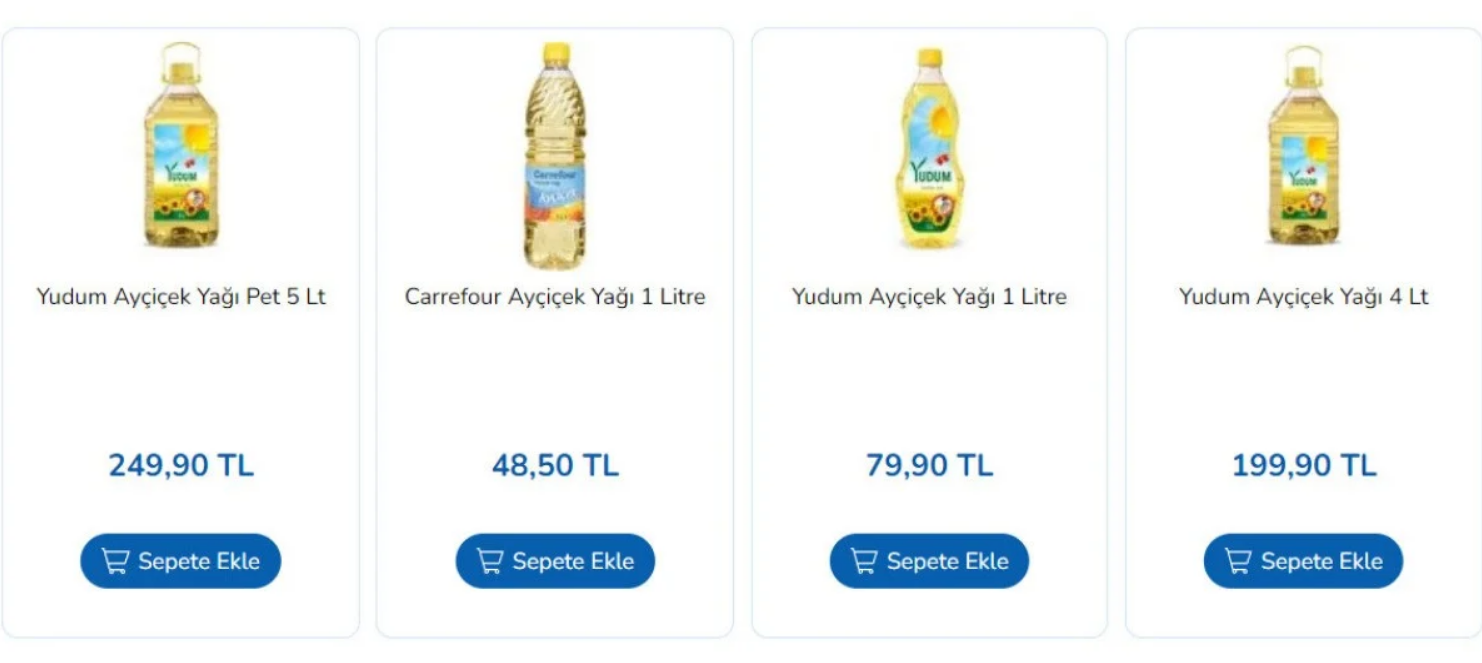 Ayçiçek Yağı 80 Tl’ye Düştü! Duyan O Markete Akın Edecek (1)