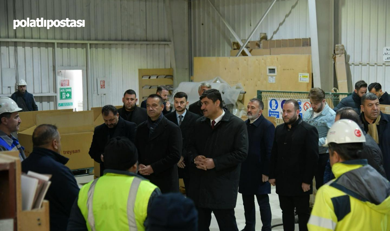Kahramankazan Belediye Başkanı Serhat Oğuz'dan Tresyan Fabrikası Ziyareti (2)