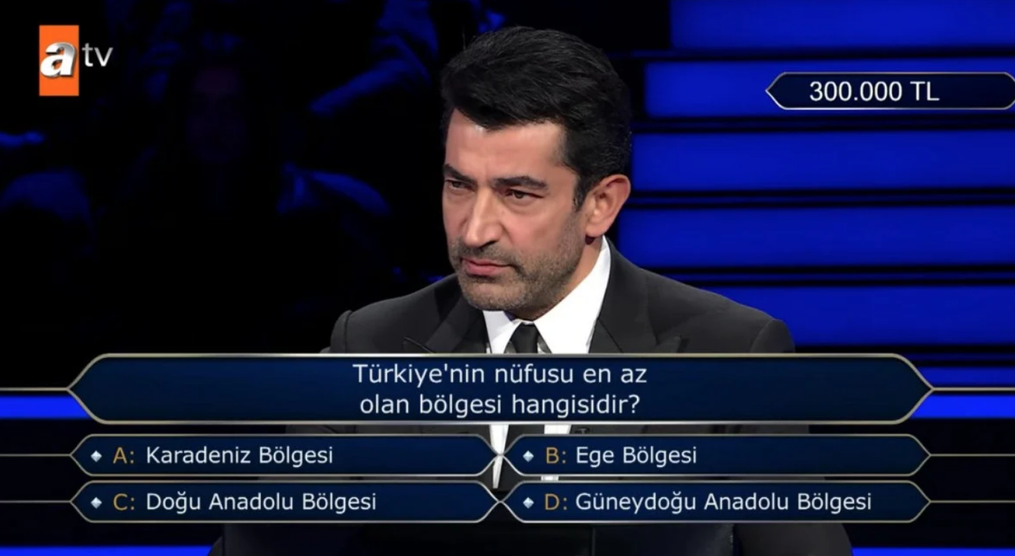 Kim Milyoner Olmak İster'de 300.000 Tl Değerindeki Soru Gündem Oldu (1)