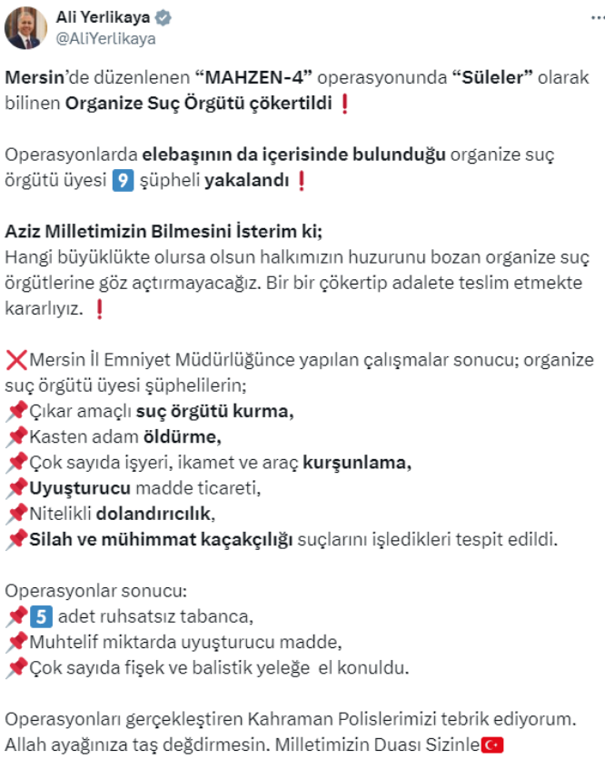 Süleler Suç Örgütü Çökertildi! İşledikleri Suçlar Saymakla Bitmez (1)