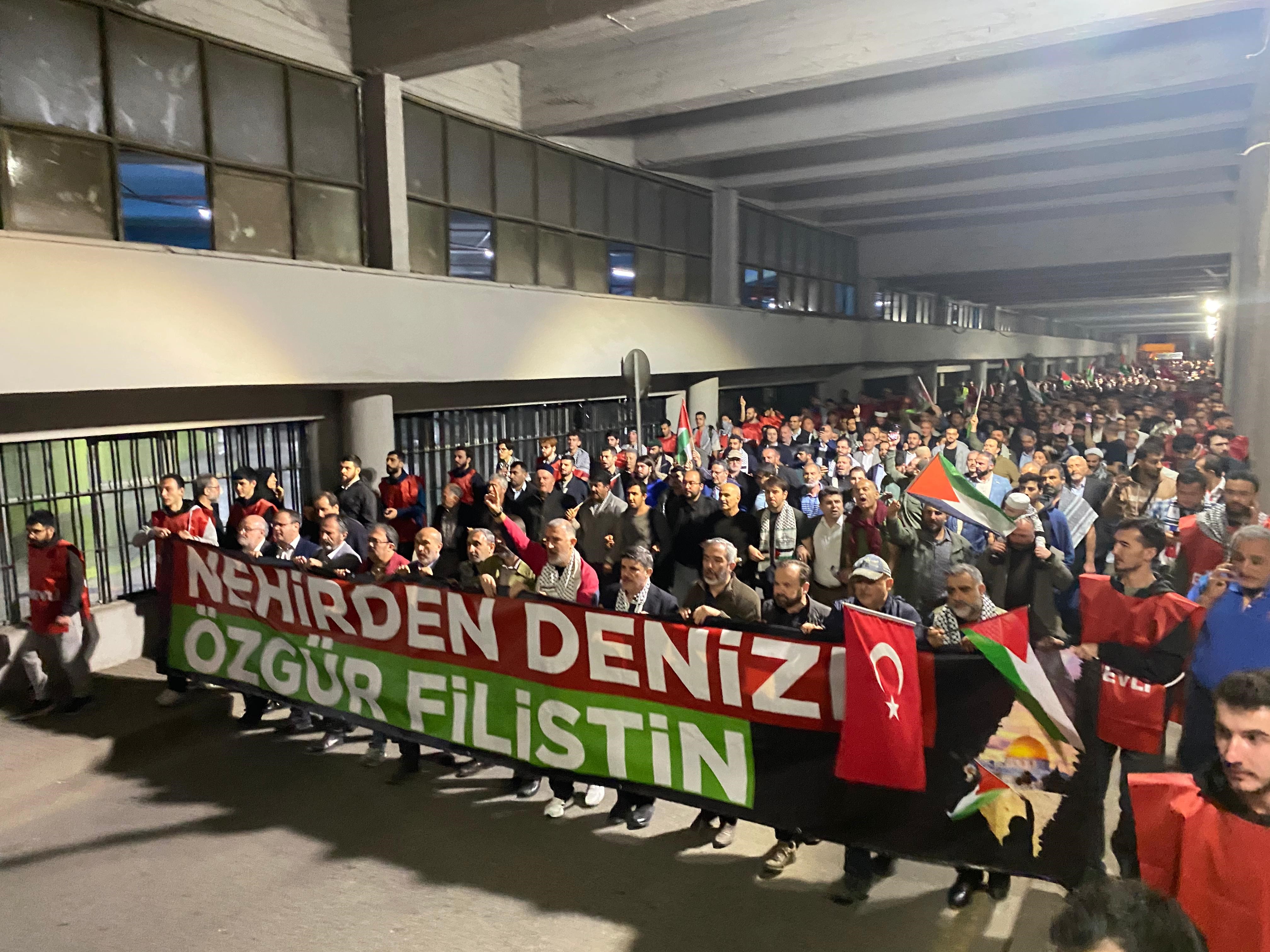 Ankara'da Filistin Için Yürüdüler! 'Dünya Sadece Izliyor' (1)