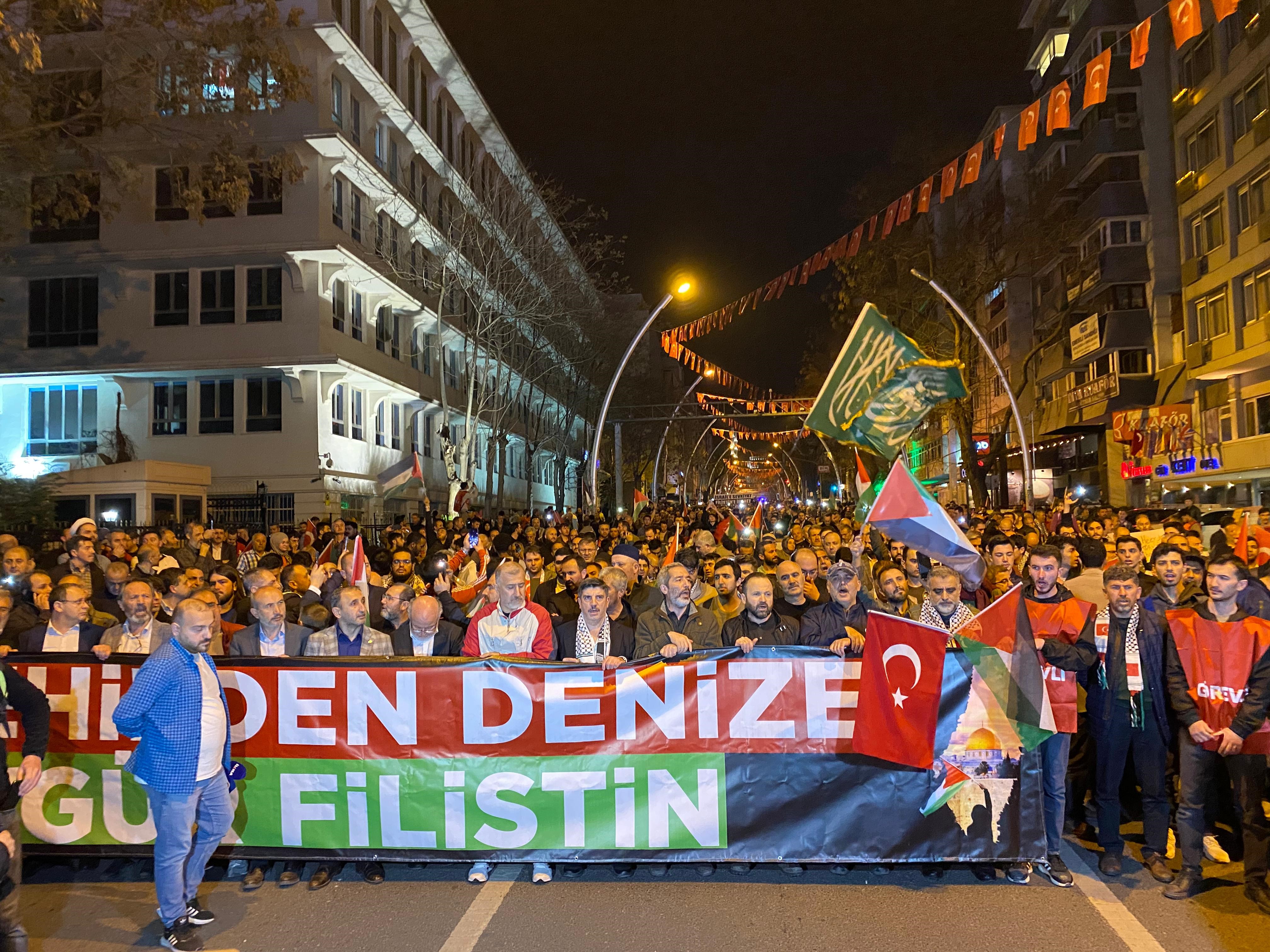 Ankara'da Filistin Için Yürüdüler! 'Dünya Sadece Izliyor' (4)