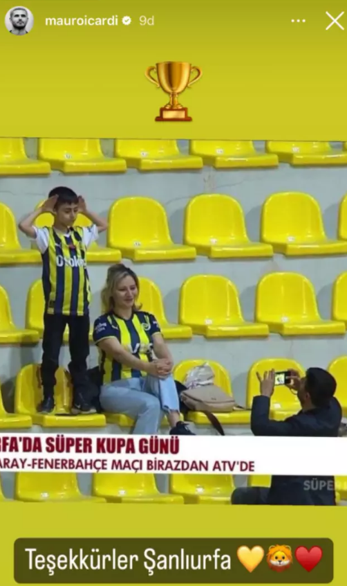 Icardi Fenerbahçe Taraftarını Paylaştı! Sosyal Medyada Gündem Oldu (1)