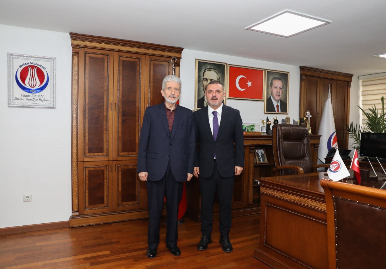Sincan Belediye Başkanı Murat Ercan, Mustafa Tuna'yı Ağırladı