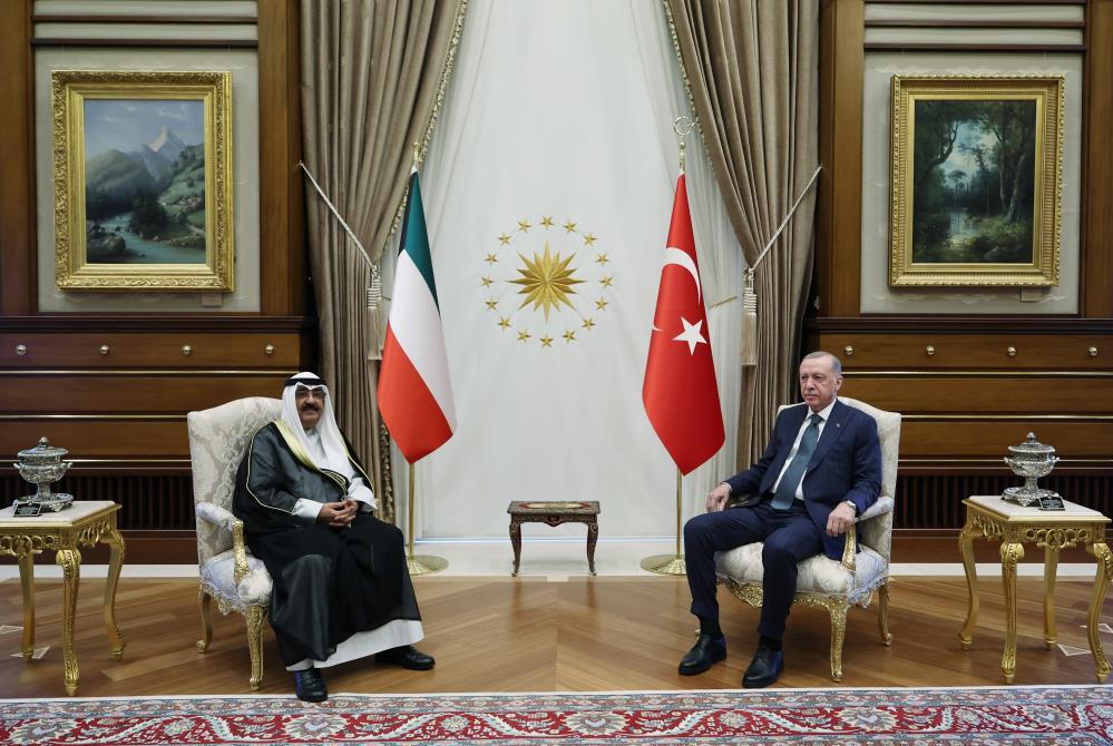 Cumhurbaşkanı Erdoğan Kuveyt Devlet Emiri Şeyh El Sabah'ı Ağırladı (3)