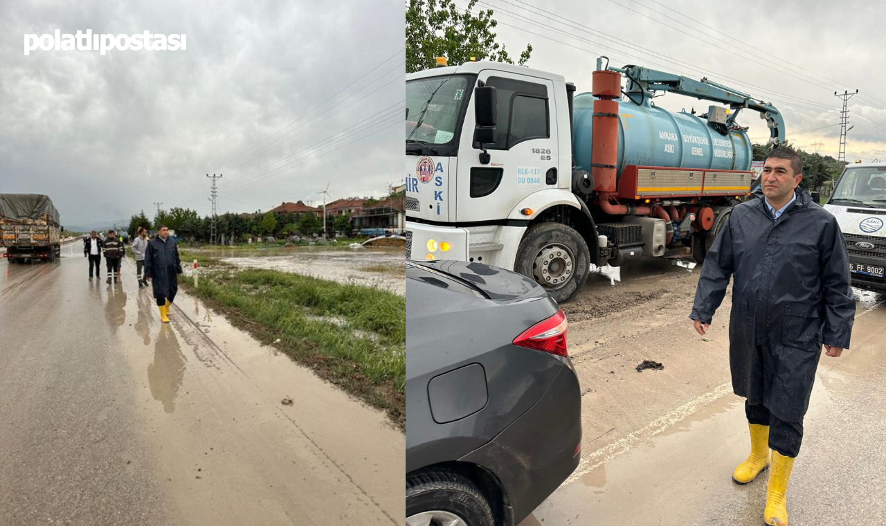Güdül Belediye Başkanı Mehmet Doğanay, Yoğun Yağış Sonrası Hasar Tespiti Için Sahada!