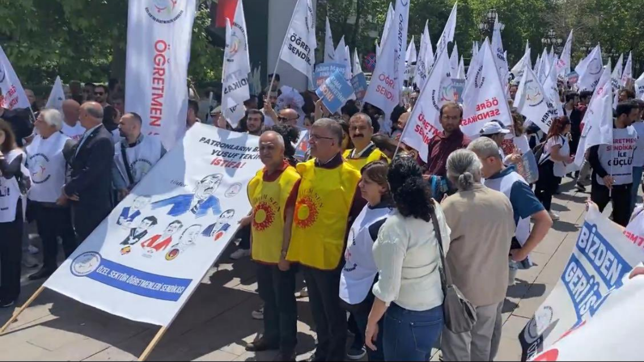 Özel Sektör Öğretmenleri Sendikası Çağrıda Bulunmuştu Öğretmenler Ankara’da Bir Araya Geldi 1