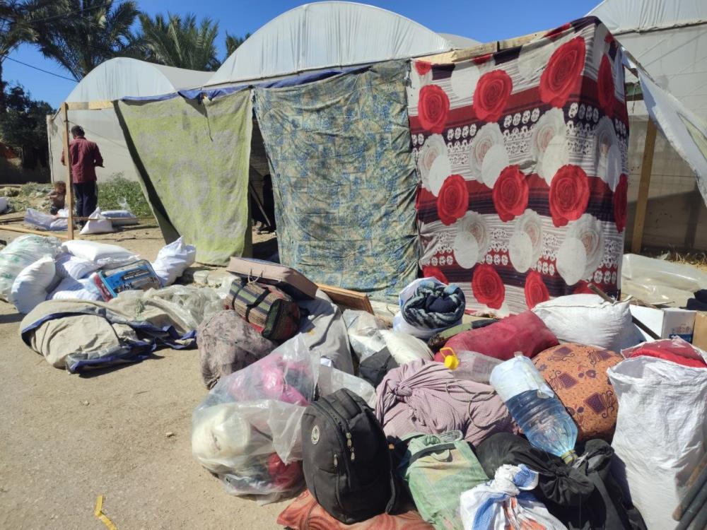 Refah’tan Işgale Uğrayan Filistinliler Çadır Kampları Kuruyor 5