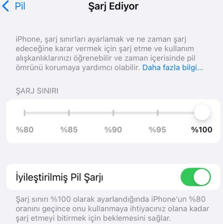 Iphone Telefonlara ‘Şarj Limiti’ Özelliği Geldi  (1)