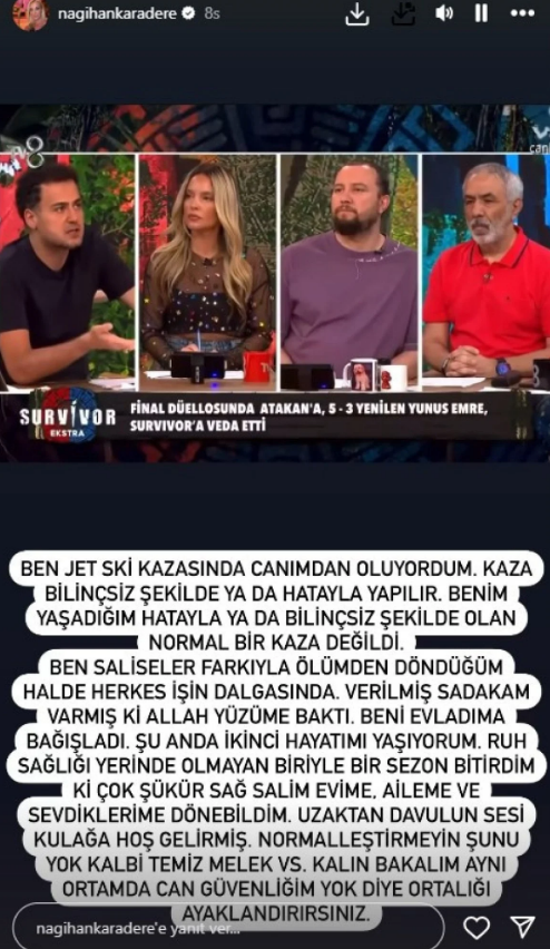 Survivor All Star'da Şok Iddialar Nagihan Karadere'den Yunus Emre'ye Ağır Suçlama (2)