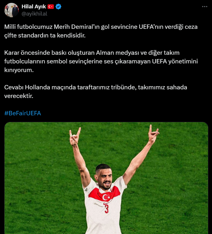 Başkan Ayık'tan Uefa Yönetimine Kınama Ceza Çifte Standart (1)