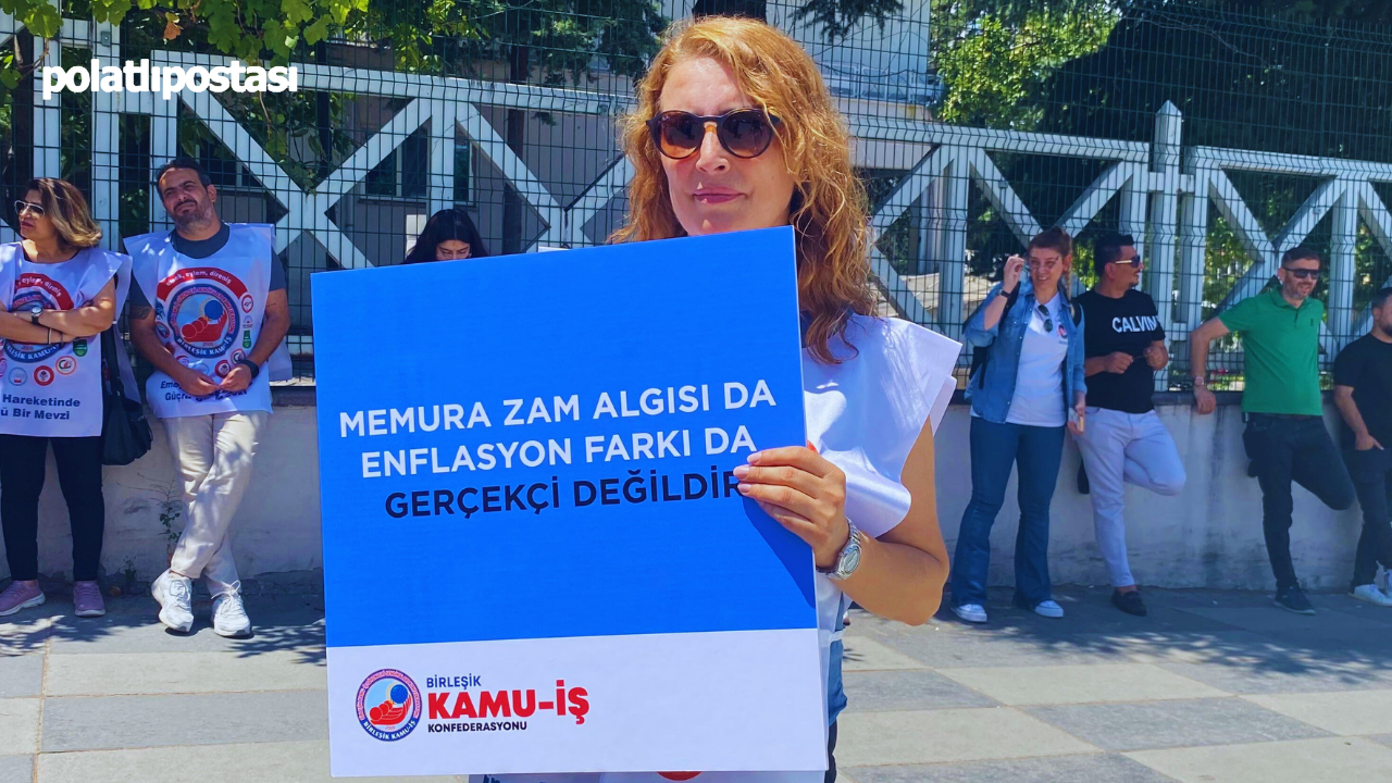 Birleşik Kamu İş Konfederasyonu Bakanlığın Önünde Maaş Zamlarını Protesto Etti (5)