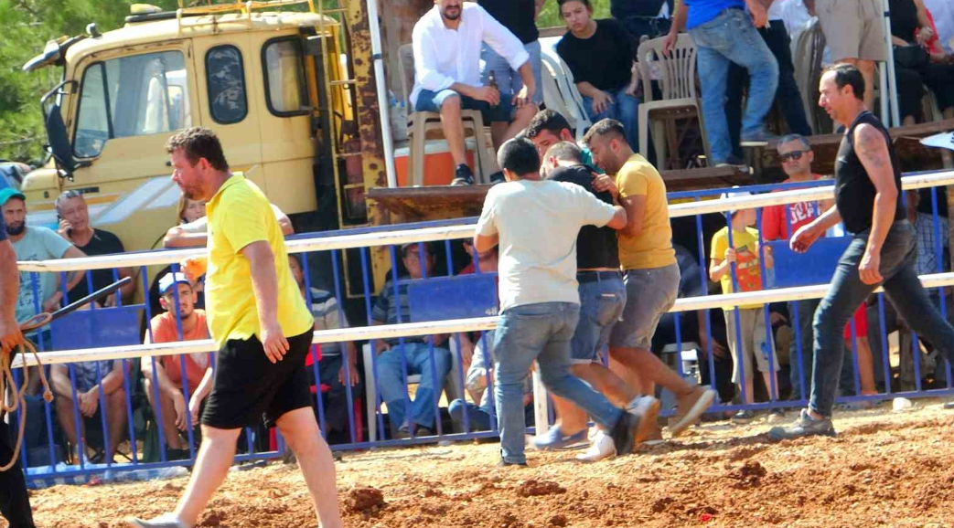 Boğa Güreşi Festivalinde Talihsiz Olay Öfkeli Boğa Sahibine Saldırdı!  (2)