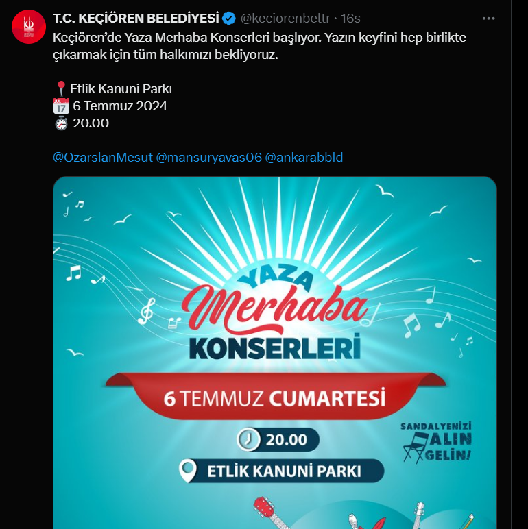 Keçiören'de, Yaza Merhaba Konserleri Başladı (2)