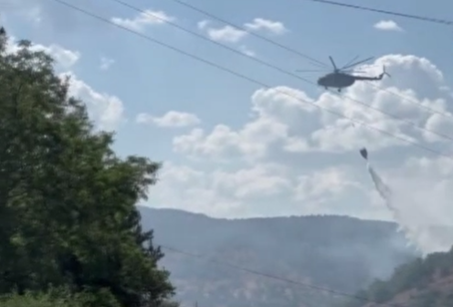 Kızılcahamam'da Çıkan Orman Yangını Saray Köyüne Ulaştı (2)