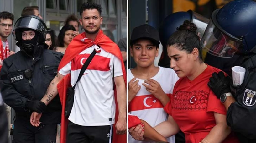 Maç Öncesi Tansiyon Yükseldi Berlin’de Türk Taraftarlar Gözaltına Alındı!  (1)