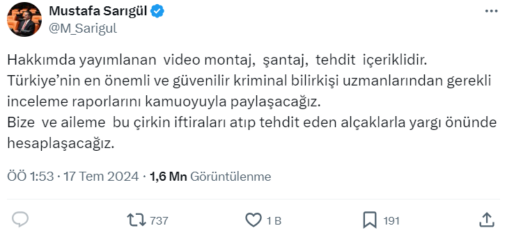 O Video Sosyal Medyada Gündem Oldu Sarıgül’den Yanıt Gecikmedi!  (1)