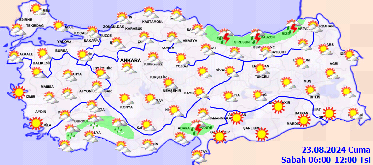 23 Agustos Hava Durumu 1