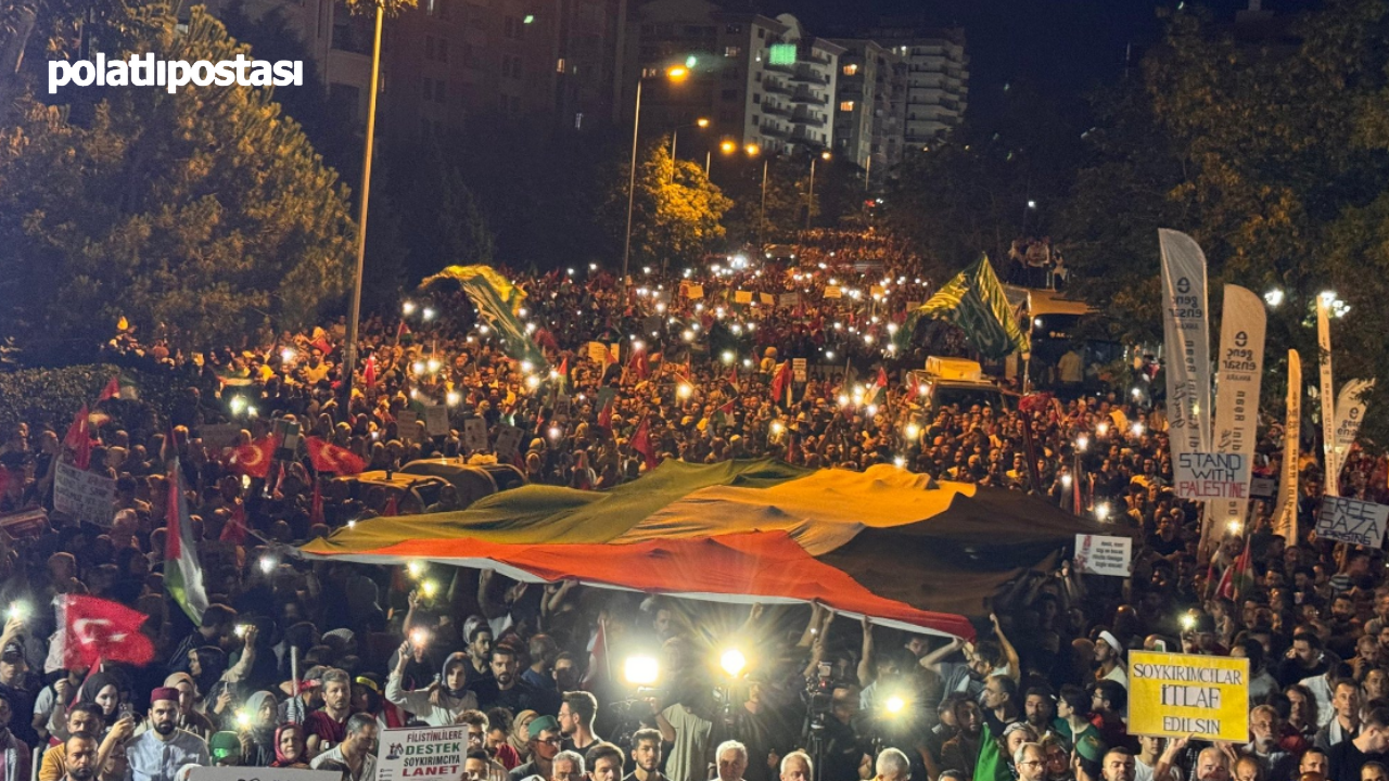 Ankara, Haniye'nin Vasiyetini Yerine Getirdi Binlerce Ankaralı Gazze Için Yürüdü!  (1)