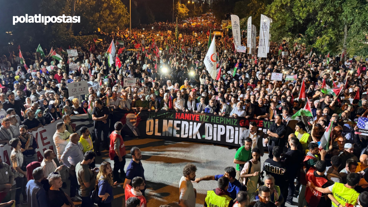 Ankara, Haniye'nin Vasiyetini Yerine Getirdi Binlerce Ankaralı Gazze Için Yürüdü!  (3)