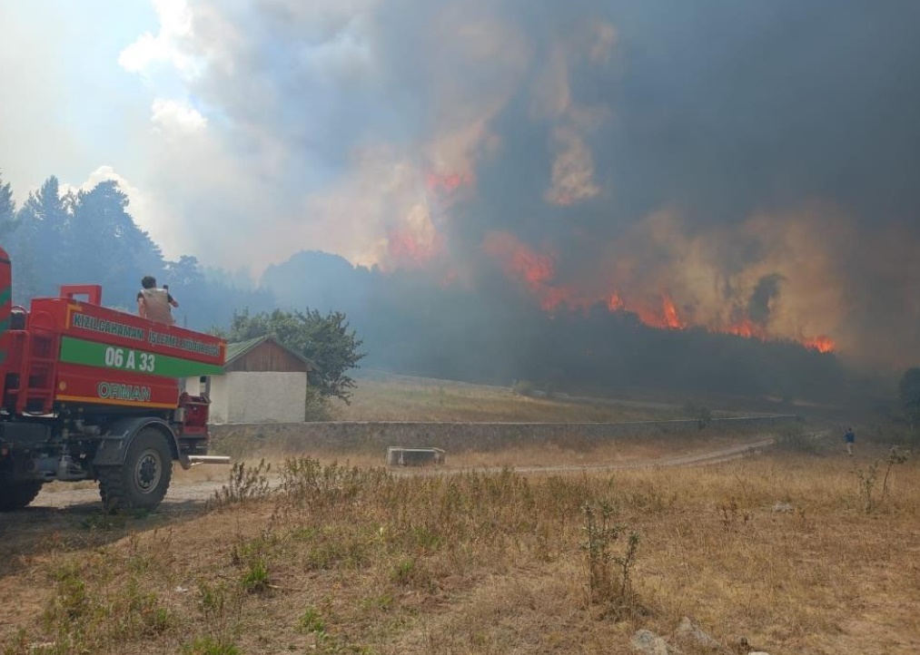 Ankara Kizilcahamam Yangin