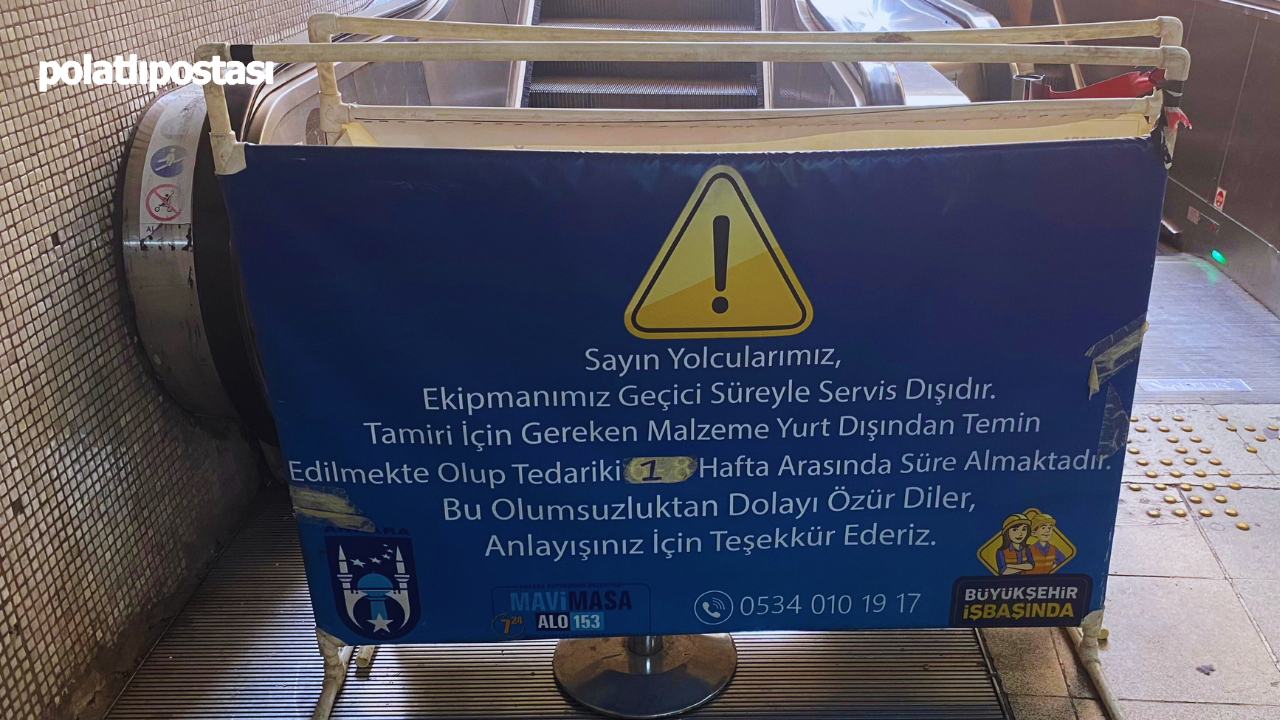 Ankara'daki Metro Istasyonlarındaki Yürüyen Merdiven Krizi Arızalar Bitmiyor! (3)