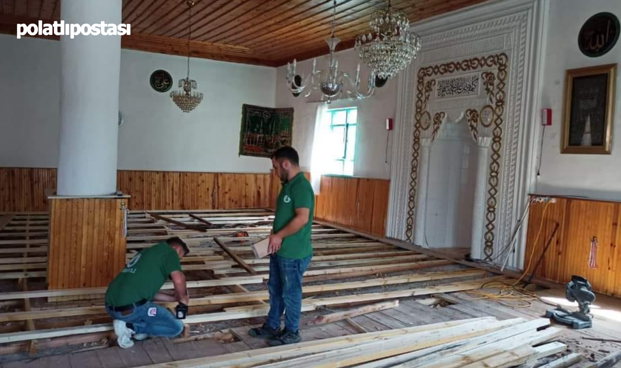 Çamlıdere Belediyesi Kayabaşı Mahallesi Camii'ni Yeniliyor (1)