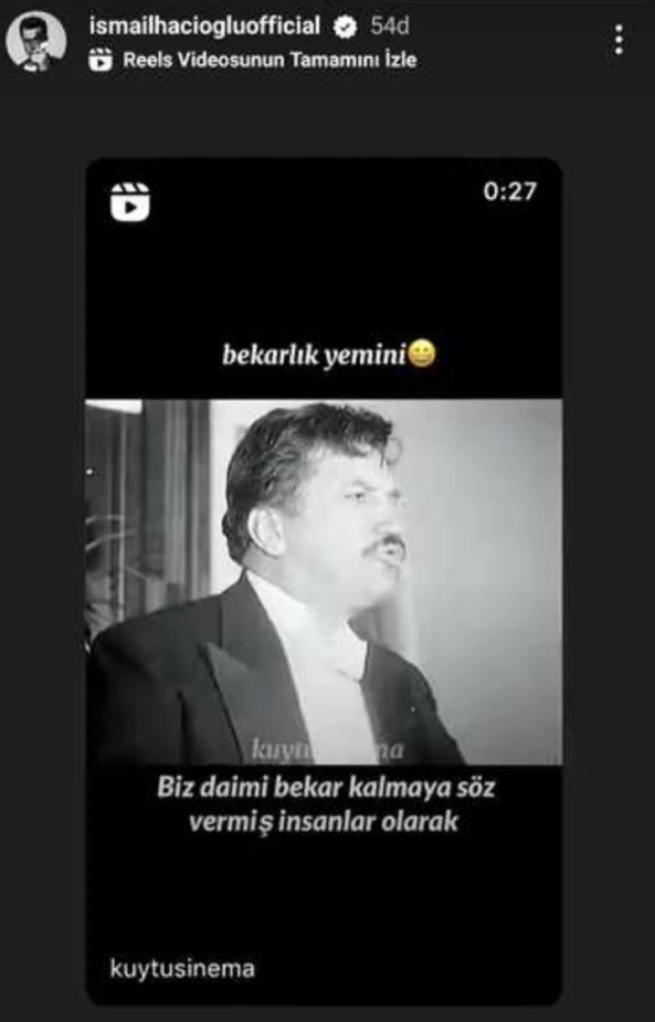 Ismail Hacioglu Bekarlik Yemini