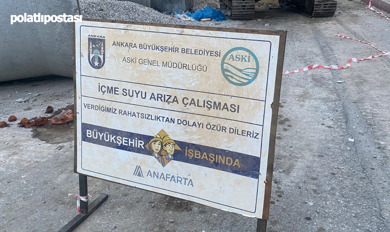 Mamak Saimekadın'da Aski̇'nin Su Arızası Çalışmaları Sürüyor Trafik Sorunu Can Sıkıyor (1)