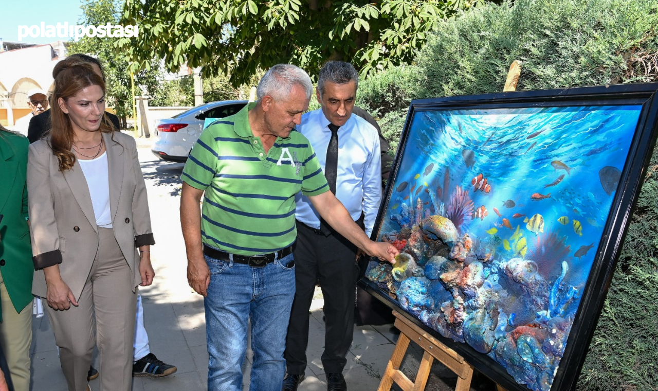 Mamak'ta Atık Maddeler Sanata Dönüşüyor Çevre Dostu Sanat Sergisi (2)