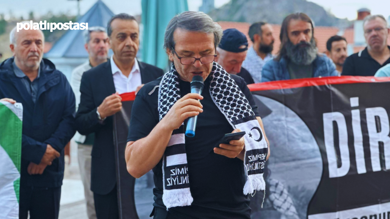 Anfi̇dap, Hacı Bayram Veli Camii’nde İsrail’i Protesto Etti!  (3)