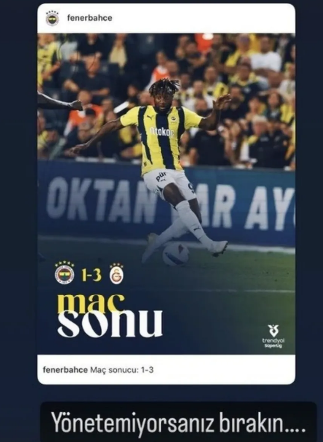 Engin Polat’tan Derbi Paylaşımı “Yönetemiyorsanız Bırakın”  (1)