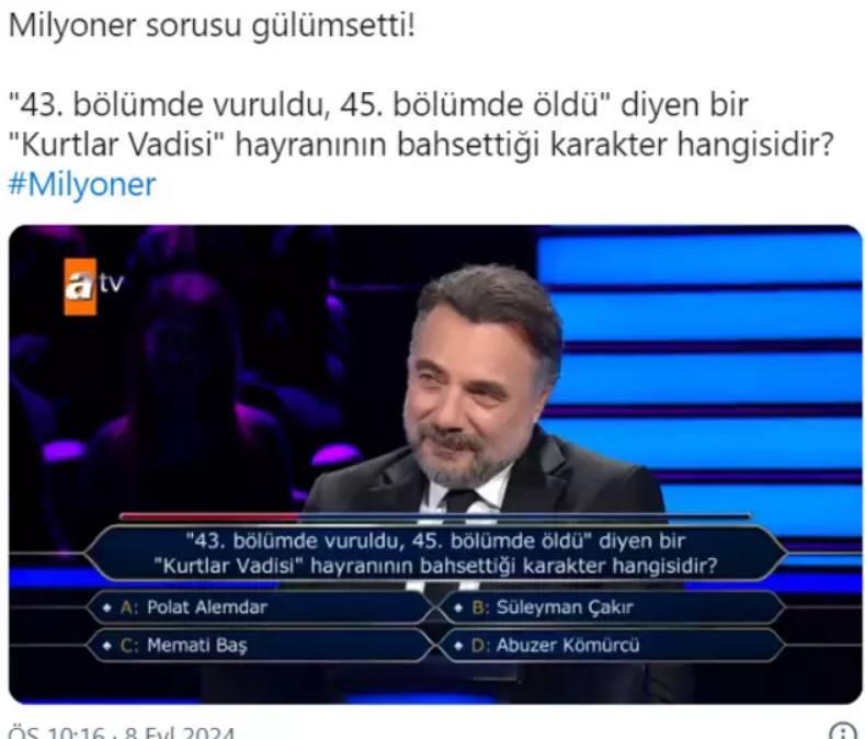 Kim Milyoner Olmak İster'de Sunucu Değişikliği İlk Programda Oktay Kaynarca’ya Çakır Sürprizi (1)