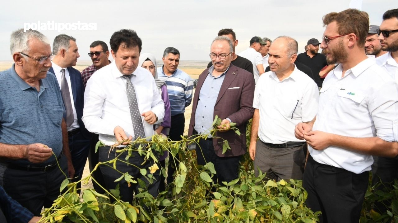 Polatlı'da Çiftçilere Alternatif Ürün Soya Fasulyesi Tarla Günü Etkinliği Düzenlendi (3)