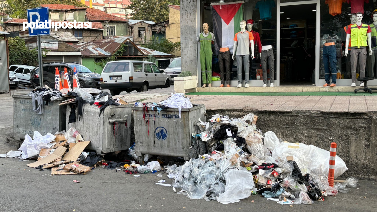 Ulus'ta Çöp Konteynerleri Dolup Taşıyor!