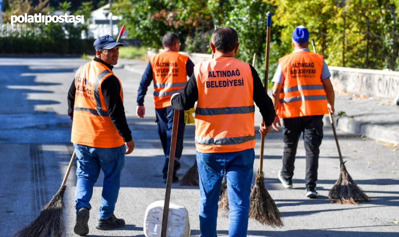 Altındağ Belediyesi Örnek Mahallesi'ni Temizledi (2)