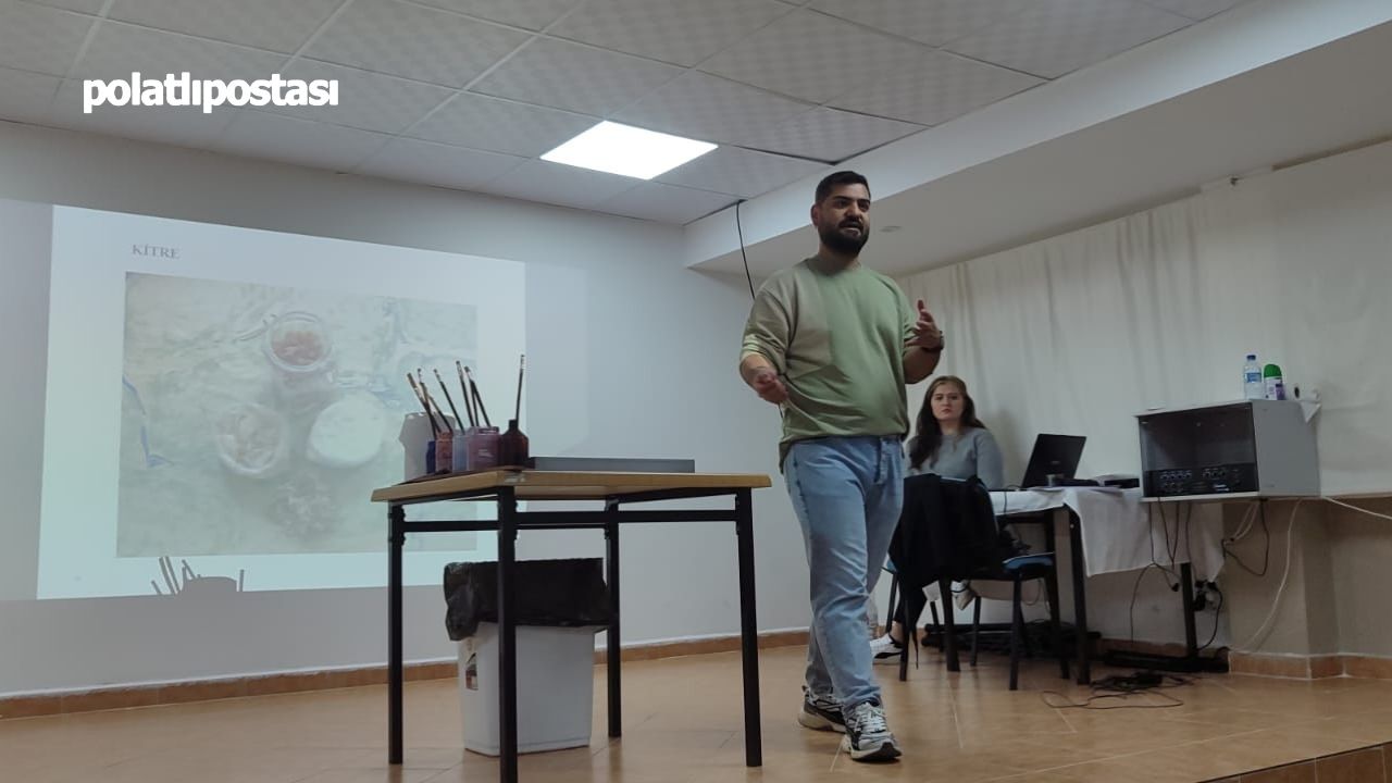 Polatlı Tobb Fen Lisesi'nde Ustasından Öğreniyorum Etkinliği Öğrenciler Ebru Sanatı Ile Buluştu (4)